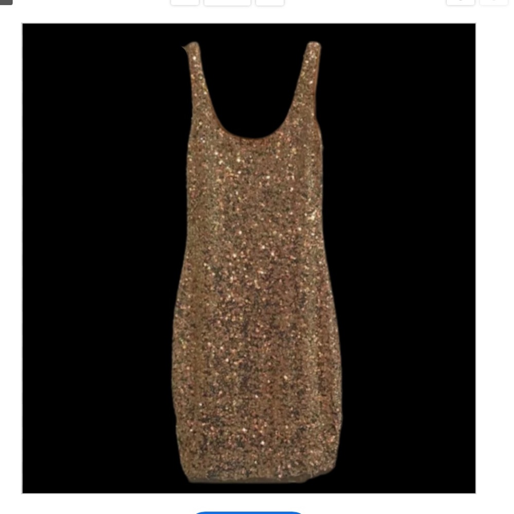 Nwt New Year Sparkly Sequence Mini Bodycon Size S… - image 2